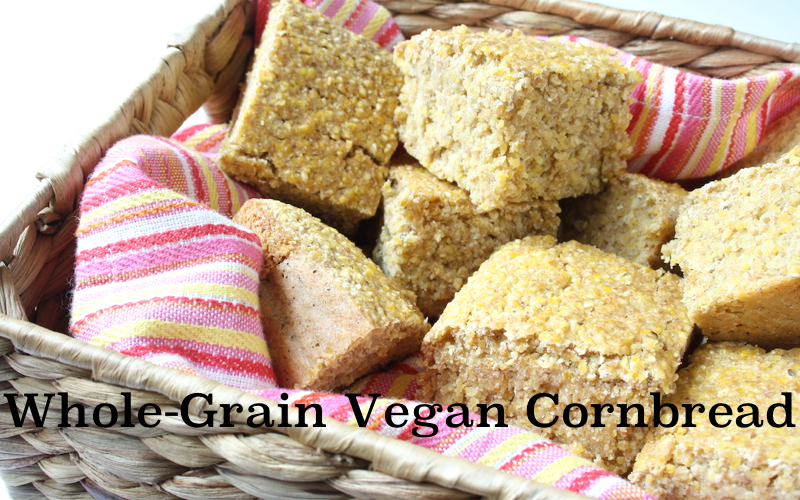 Whole-Grain Vegan Cornbread (Oil-Free)