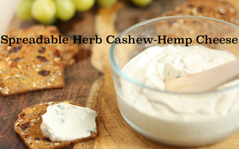 Spreadable Herb Cashew-Hemp Cheese